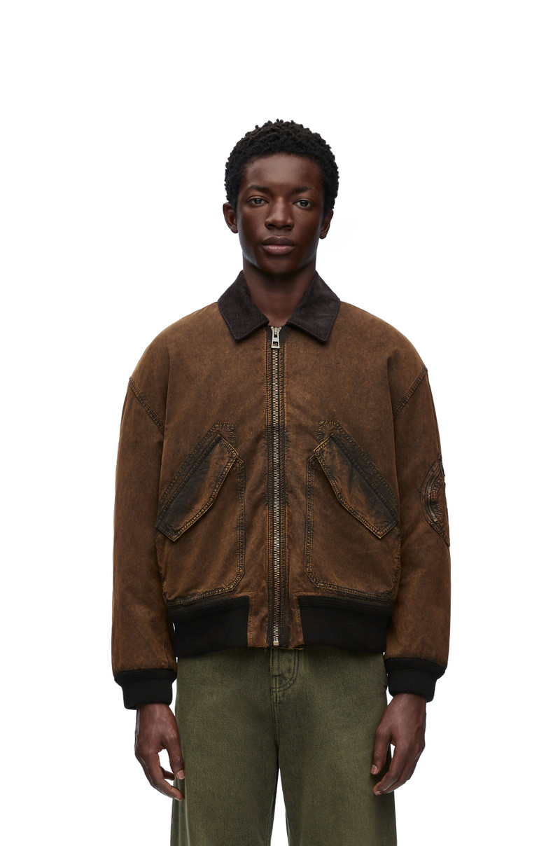 Bomber jacket in technical cotton 3