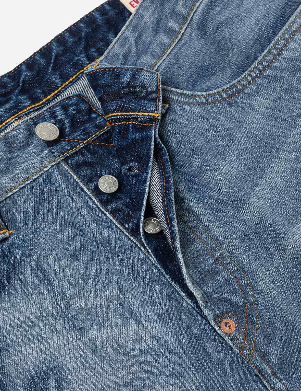 Fisherman Godhead Laser Print Cropped Jeans #2027 - 7