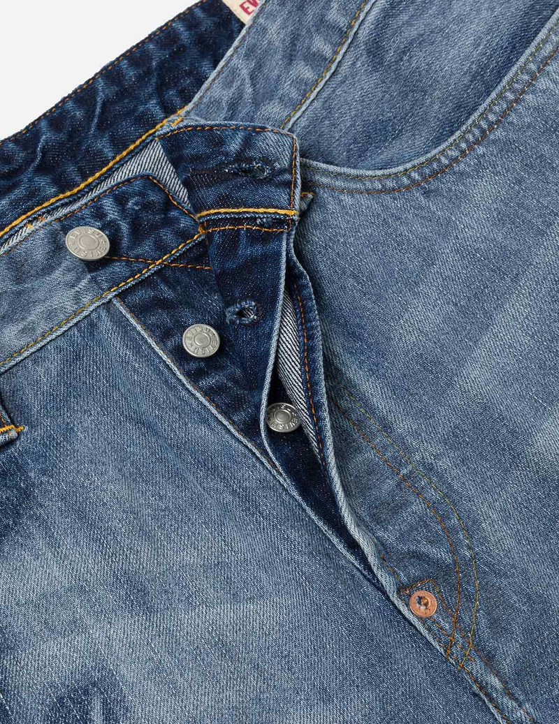 Fisherman Godhead Laser Print Cropped Jeans #2027 7