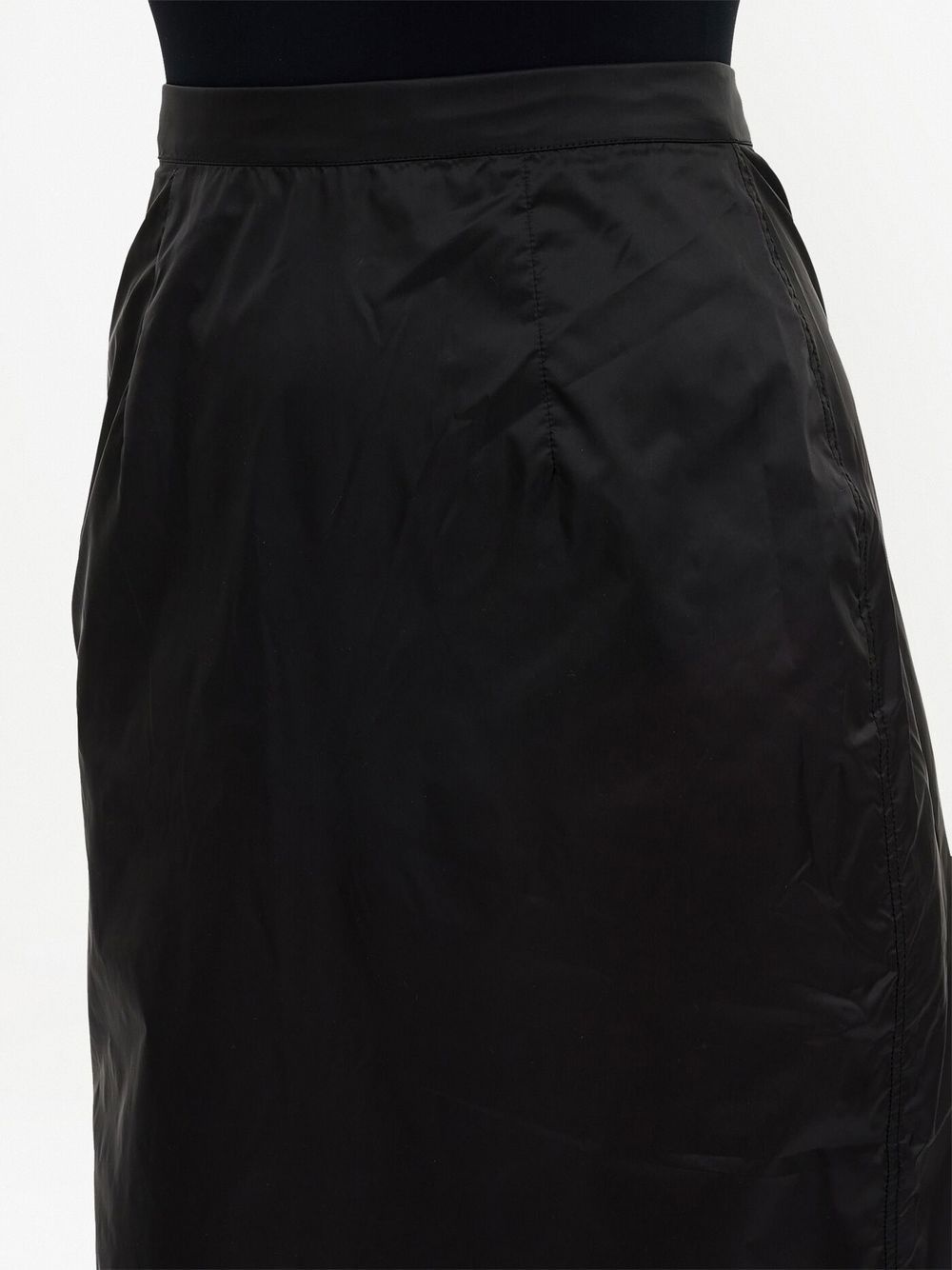 high-waisted chiffon straight skirt - 5
