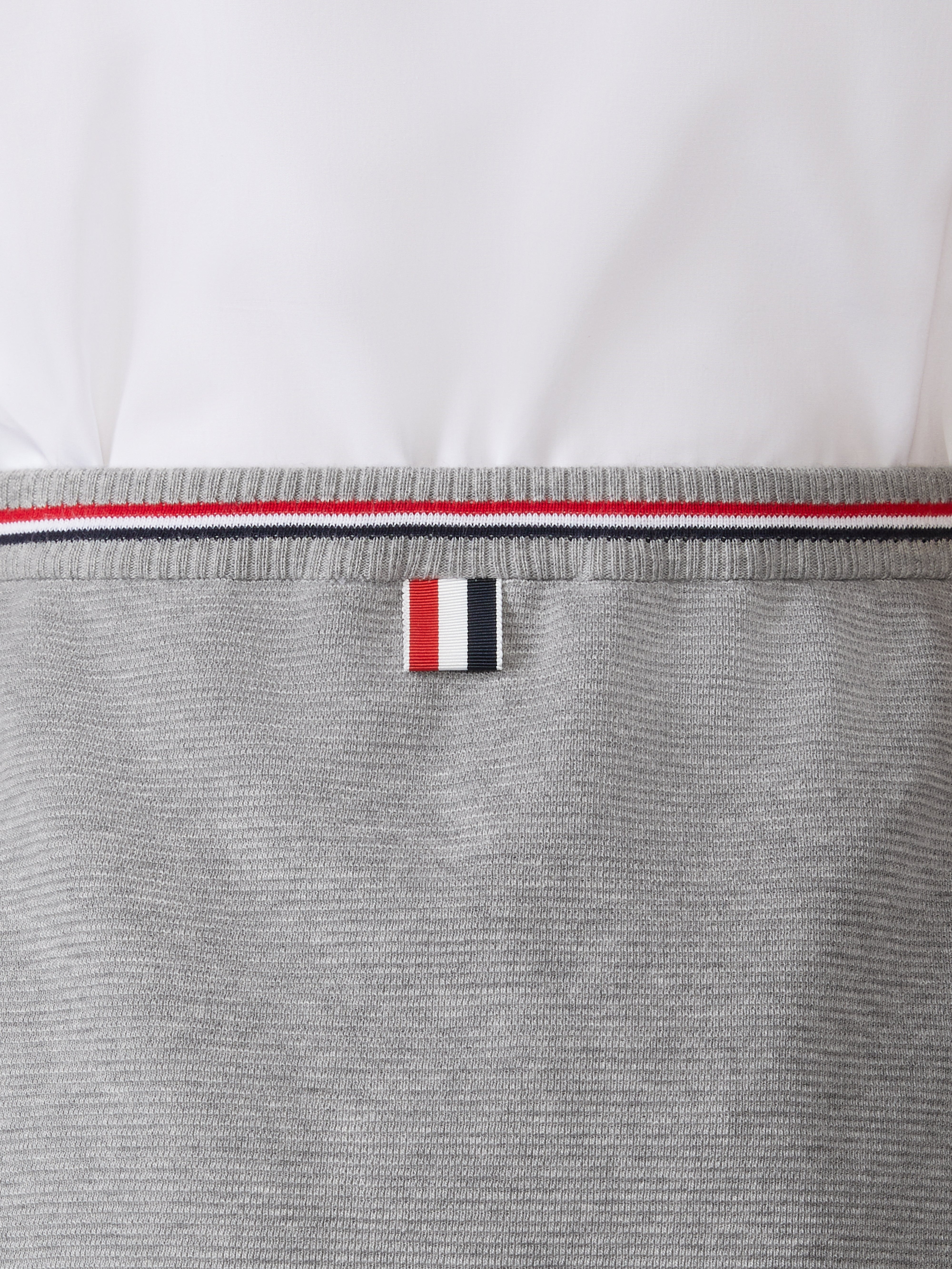 COTTON WAFFLE MINI WRAP SKIRT - 7