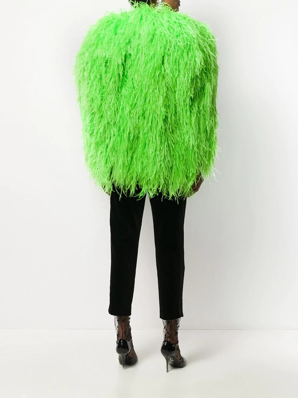 oversized feather jacket - 4