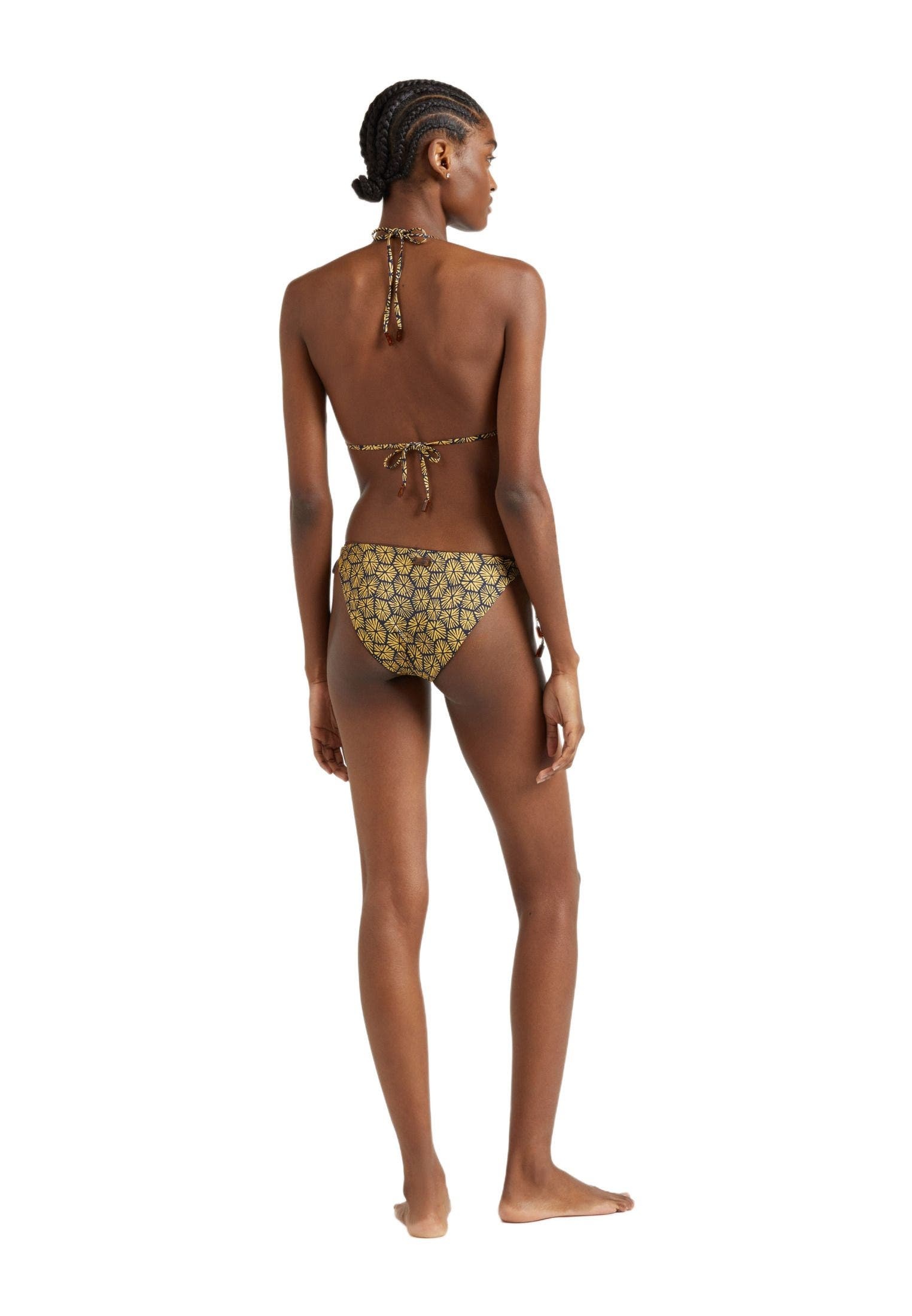 Vilebrequin Women's Carapaces Jersey Triangle Bikini Top in Bleu Marine at Nordstrom - 2