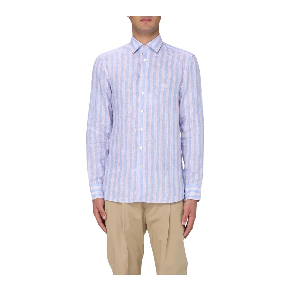 PINK STRIPED CASUAL SHIRT - 1