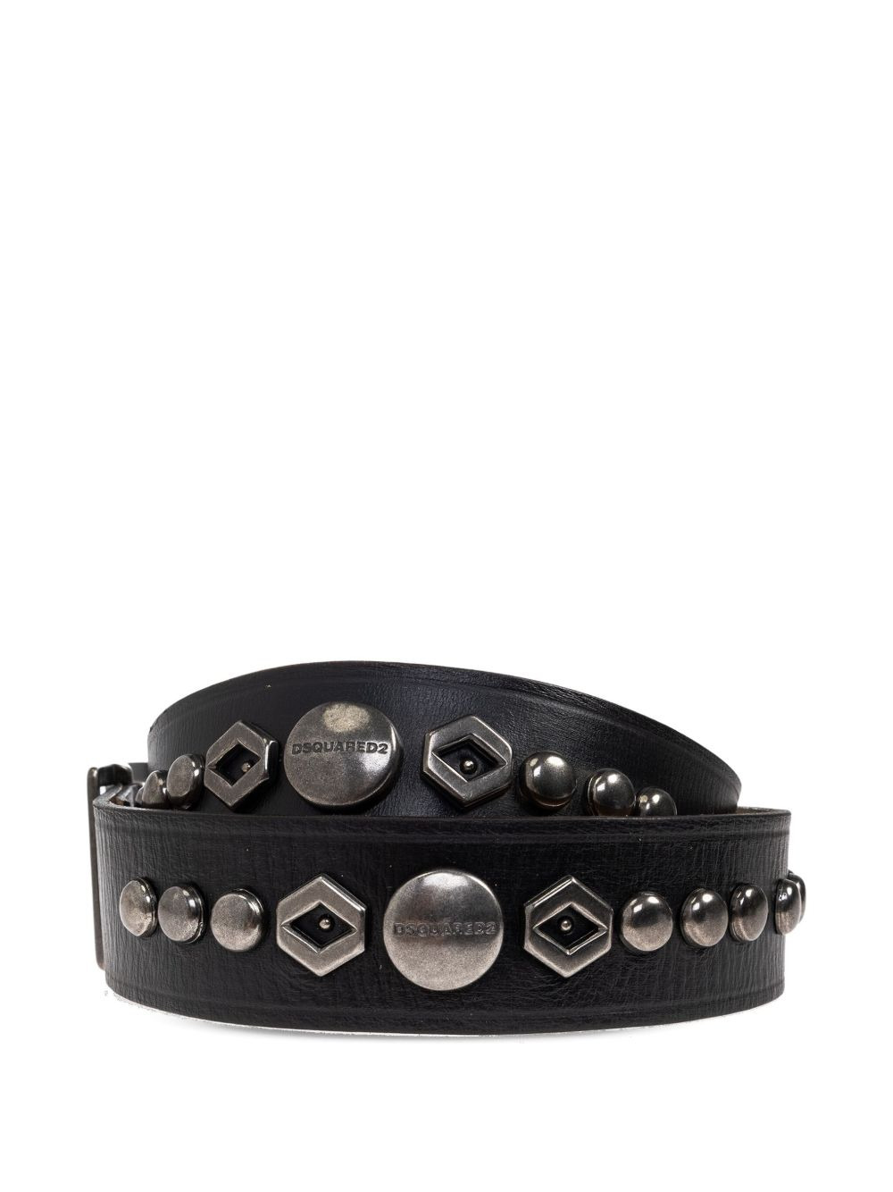 studded leather belt - 2