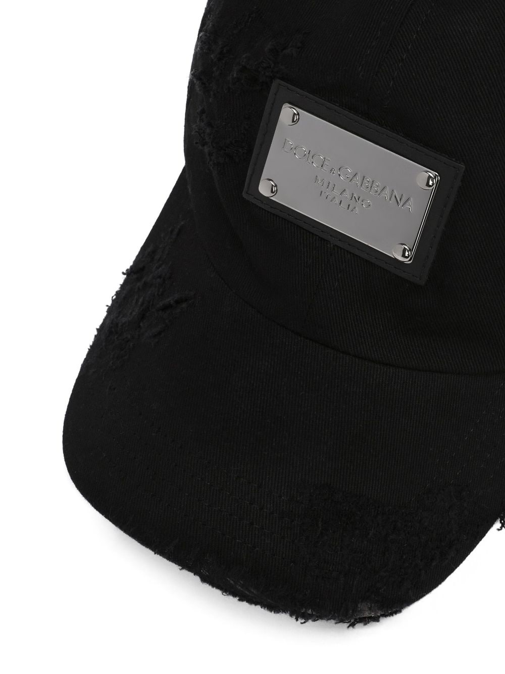 logo-plaque baseball cap - 3