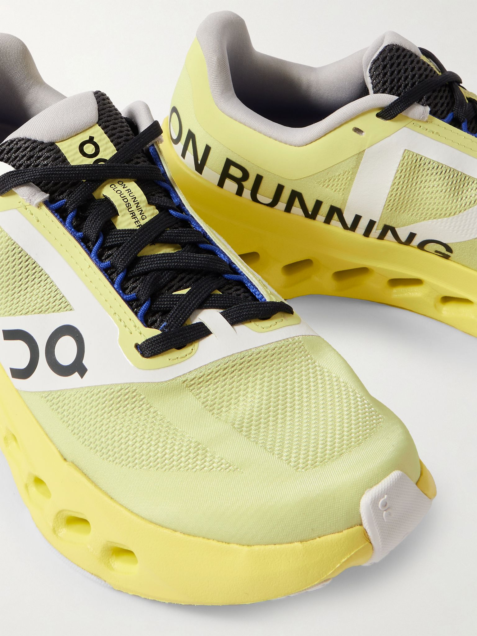 Cloudsurfer Next Z5 rubber-trimmed mesh sneakers Bright yellow - 4