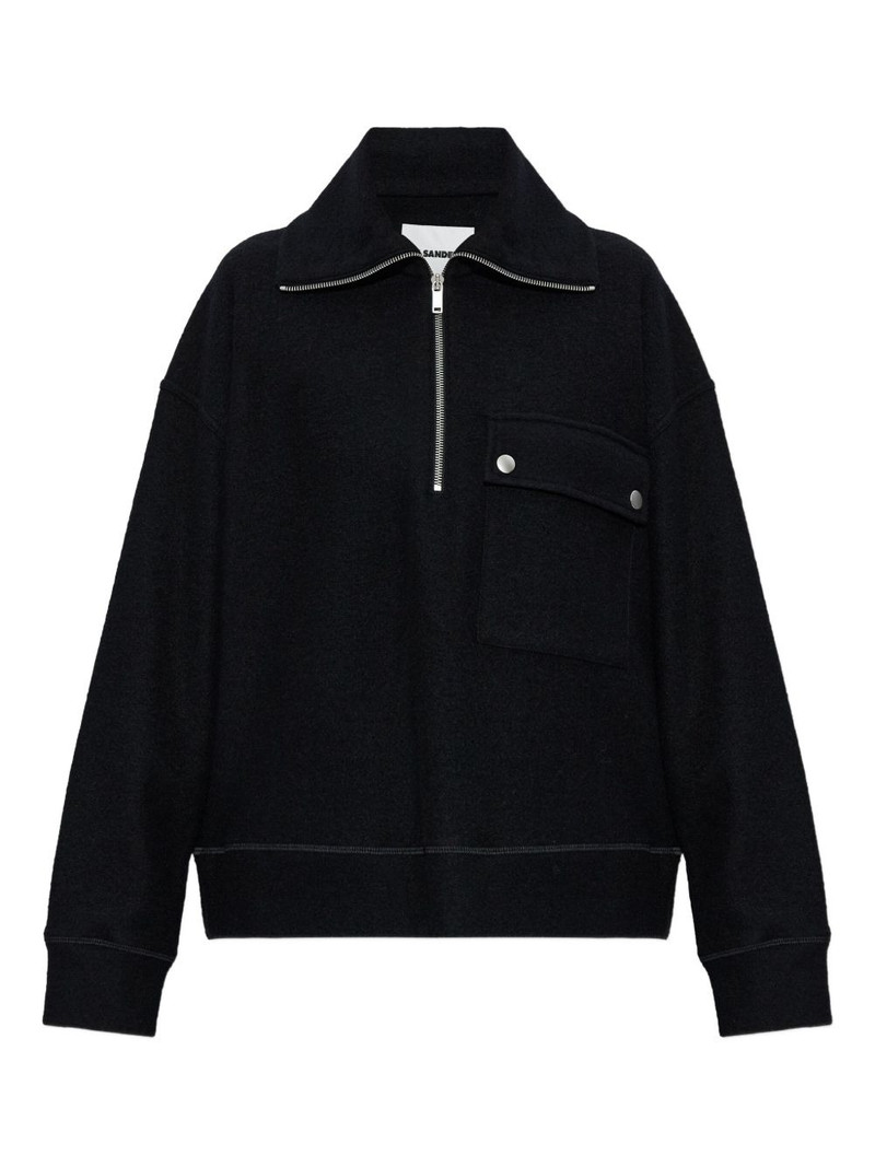 half-zip long-sleeve sweatshirt 1