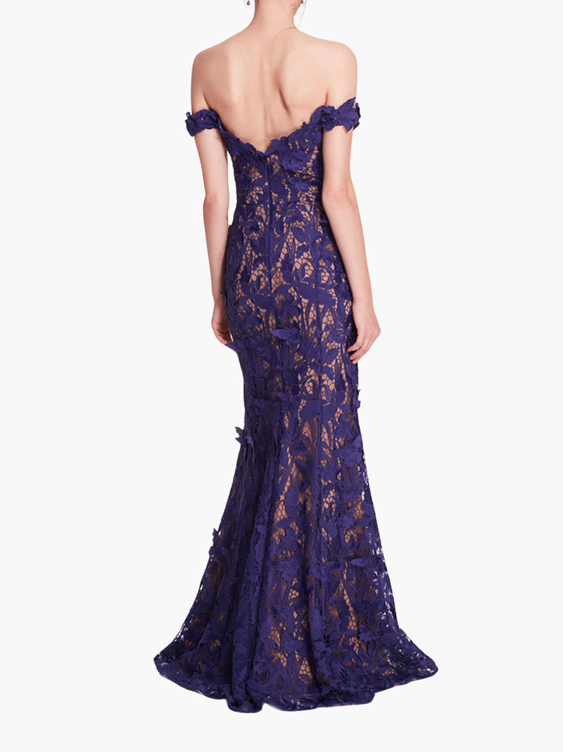 Marchesa ORGANIC LACE GOWN outlook