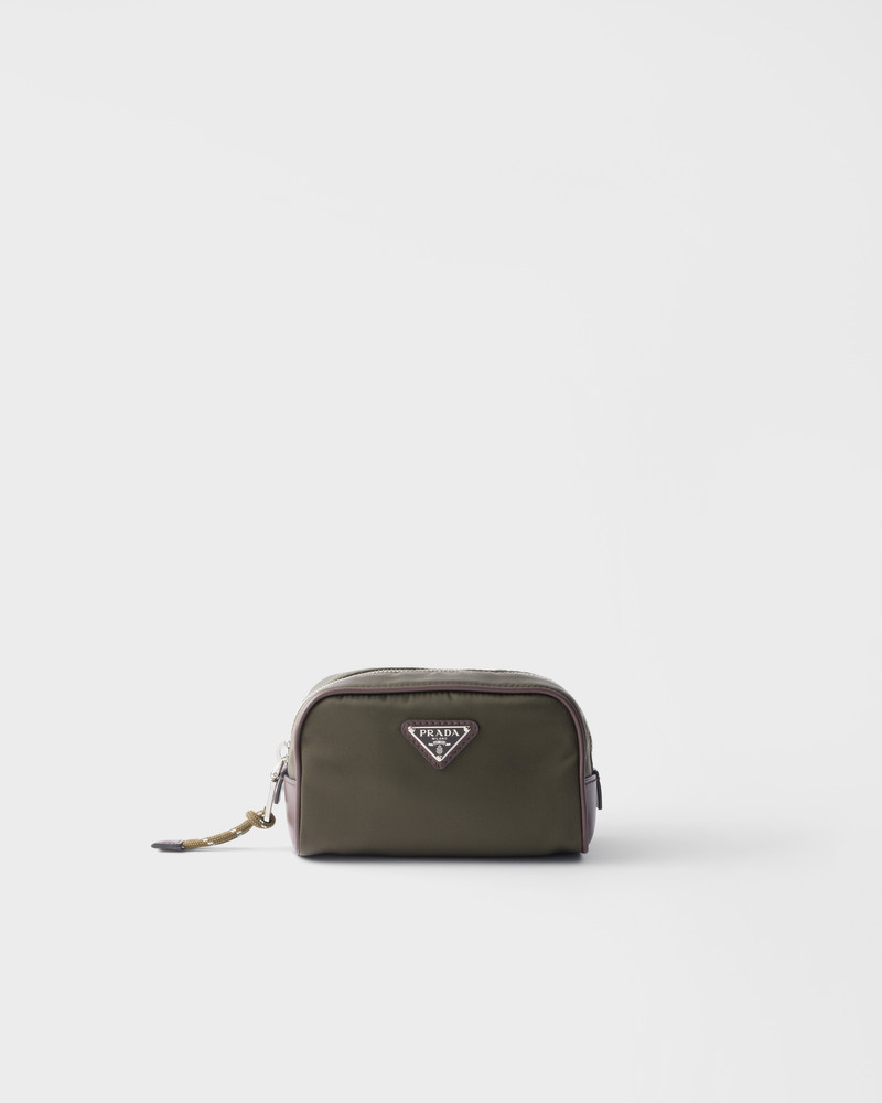 Prada Speedrock Re-Nylon and leather pouch 1