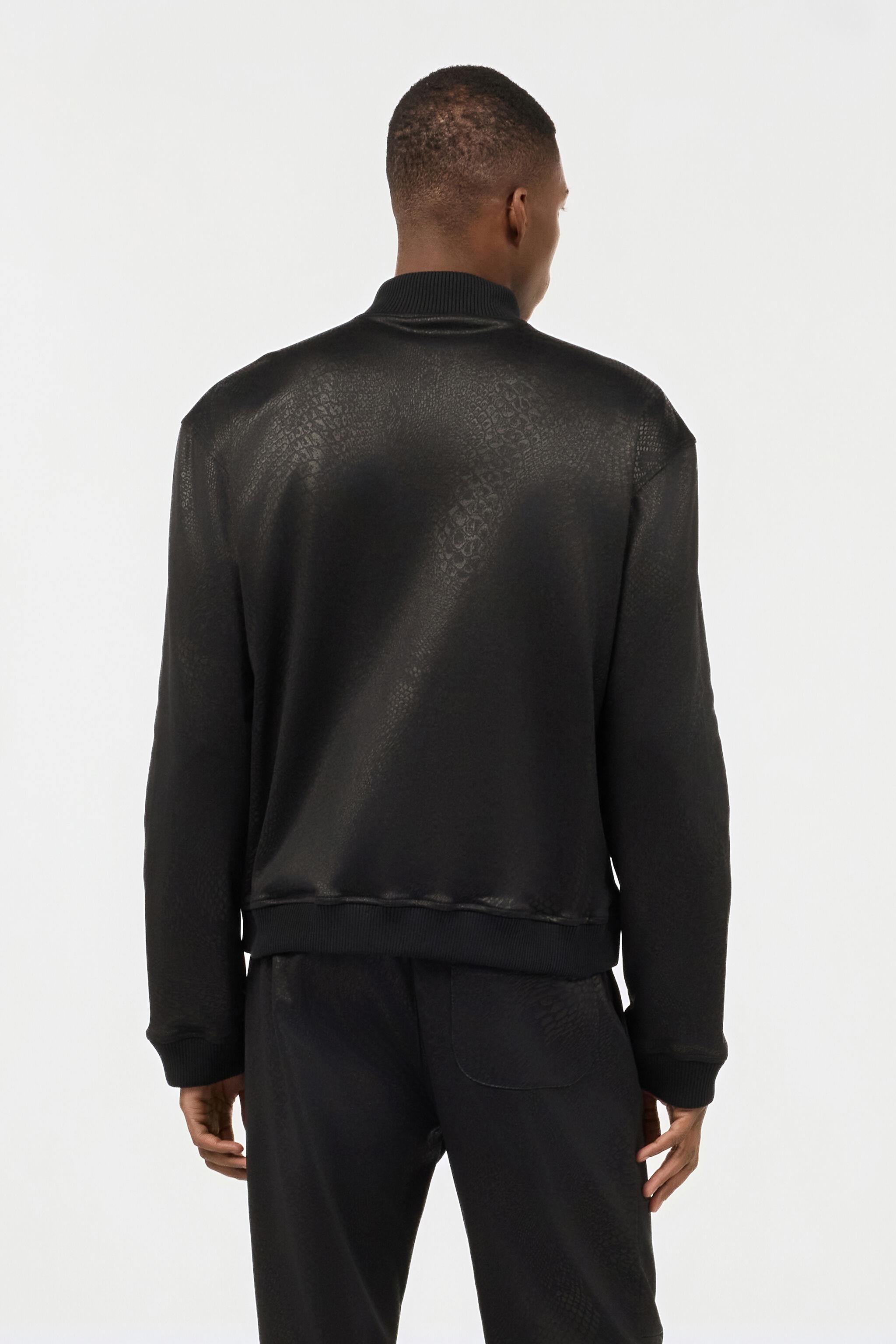 Full-Zip Sweatshirt With Python Print - 4