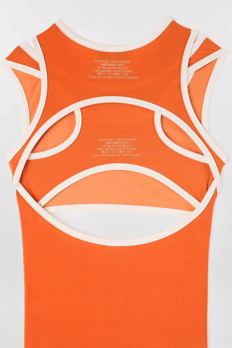 SUNNEI SUPER STRETCH COMBINED TOP / bright orange outlook