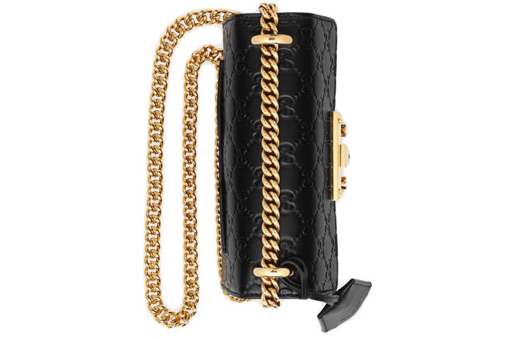 (WMNS) Gucci Padlock Signature Bag 'Black Gold' 409487-CWC1G-1000 - 5