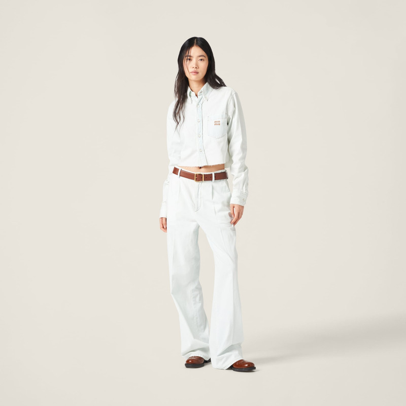 Miu Miu Chambray denim jeans outlook