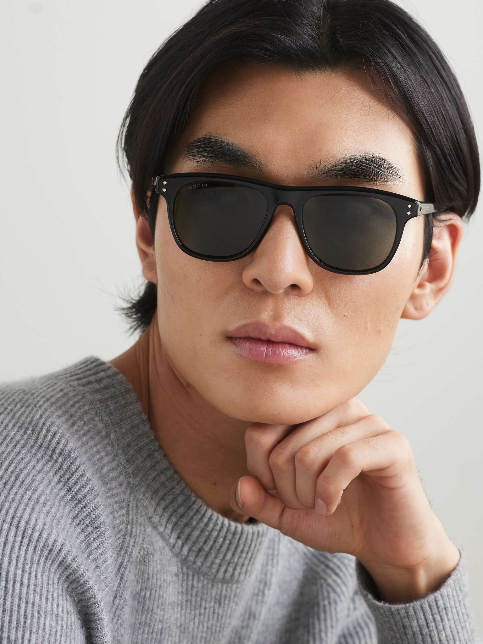 D-Frame Recycled-Acetate Sunglasses - 2