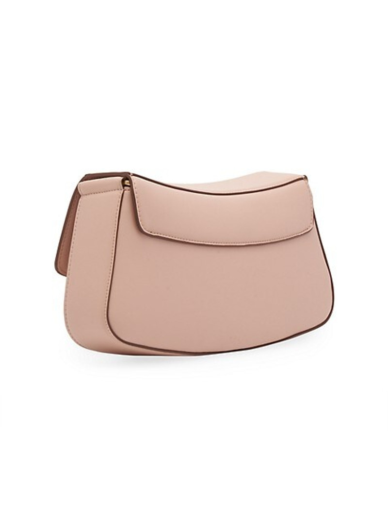 Logo Vegan Leather Shoulder Bag 4