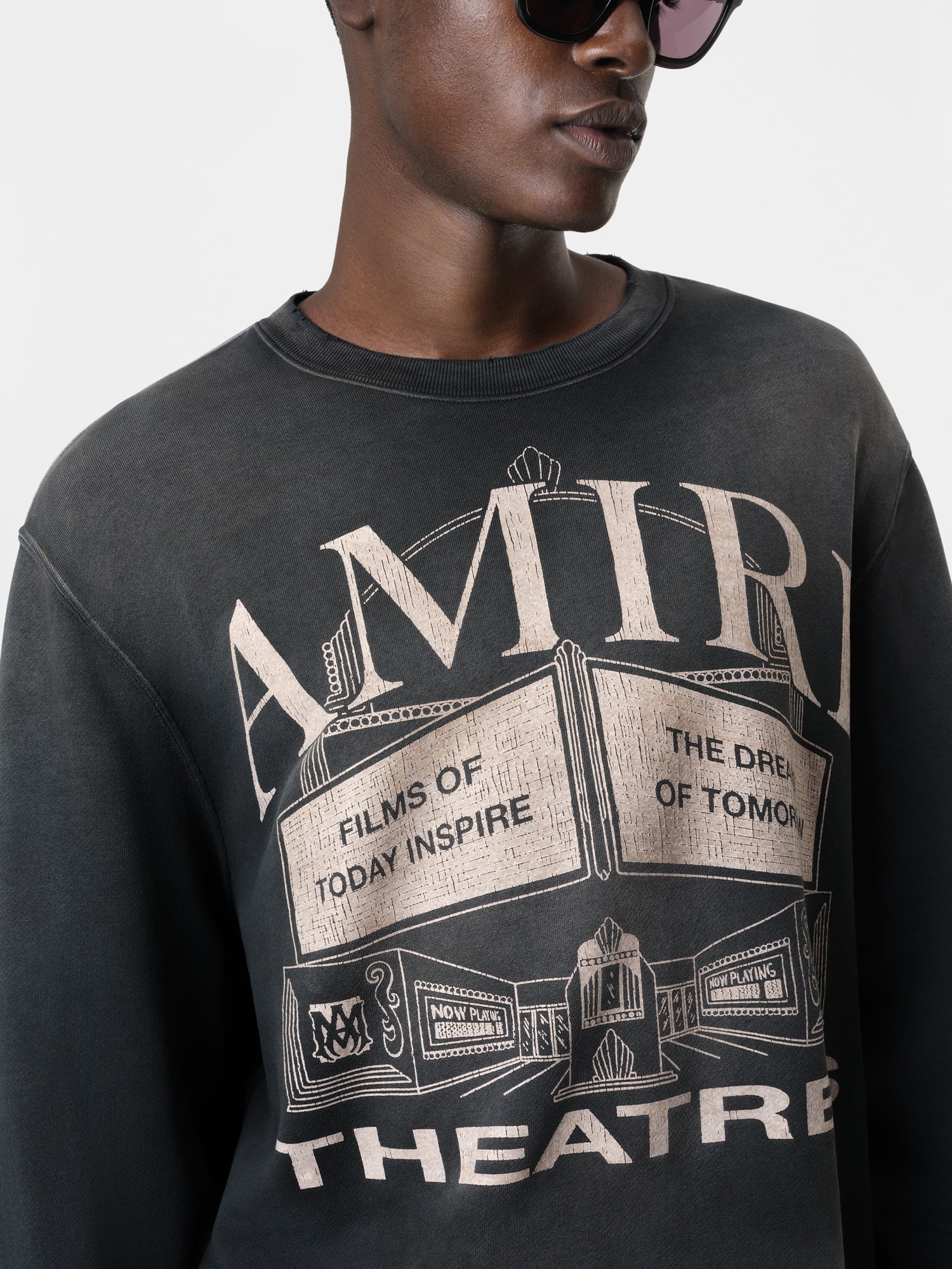 AMIRI THEATERS VINTAGE CREW - 5