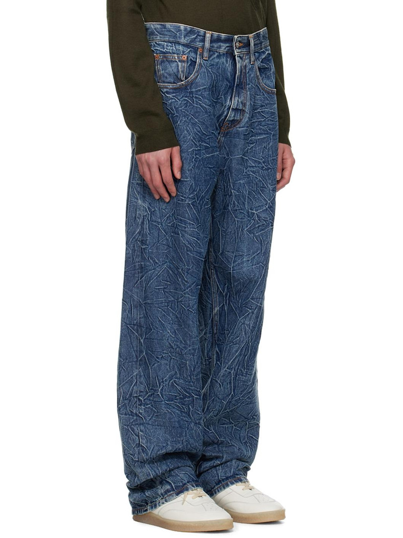 Blue Crinkled Jeans 2