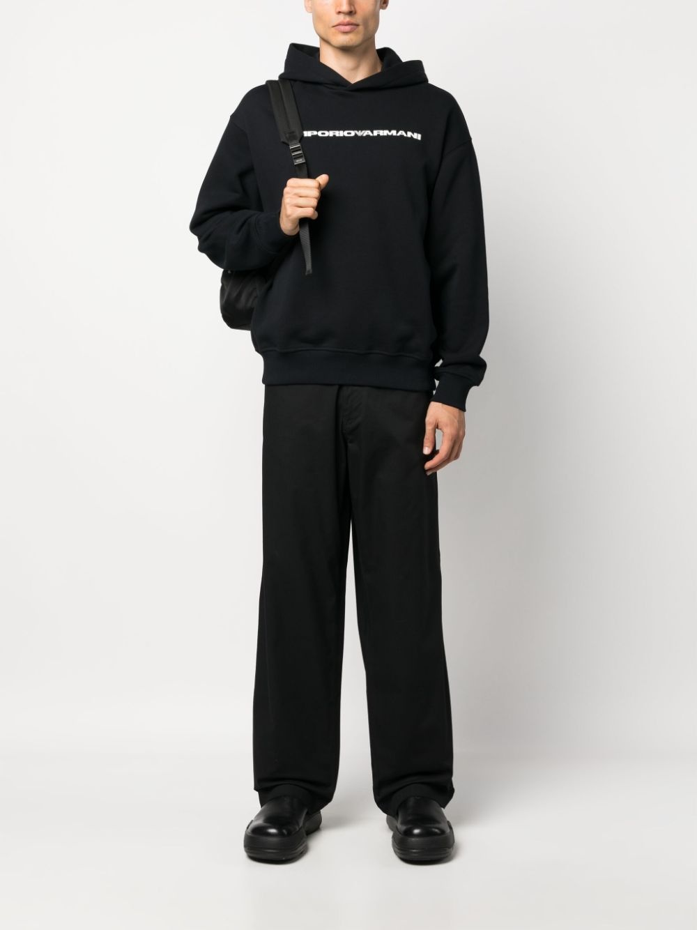wide-leg cotton trousers - 2