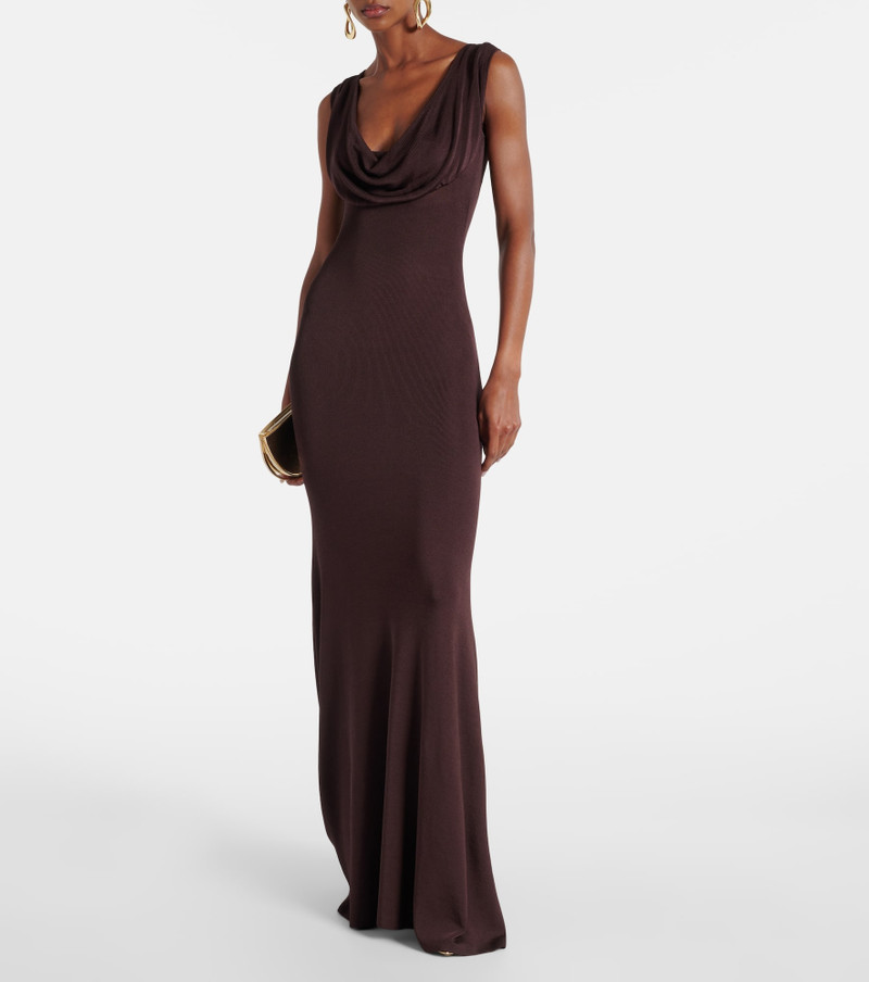 ROLAND MOURET Draped gown outlook