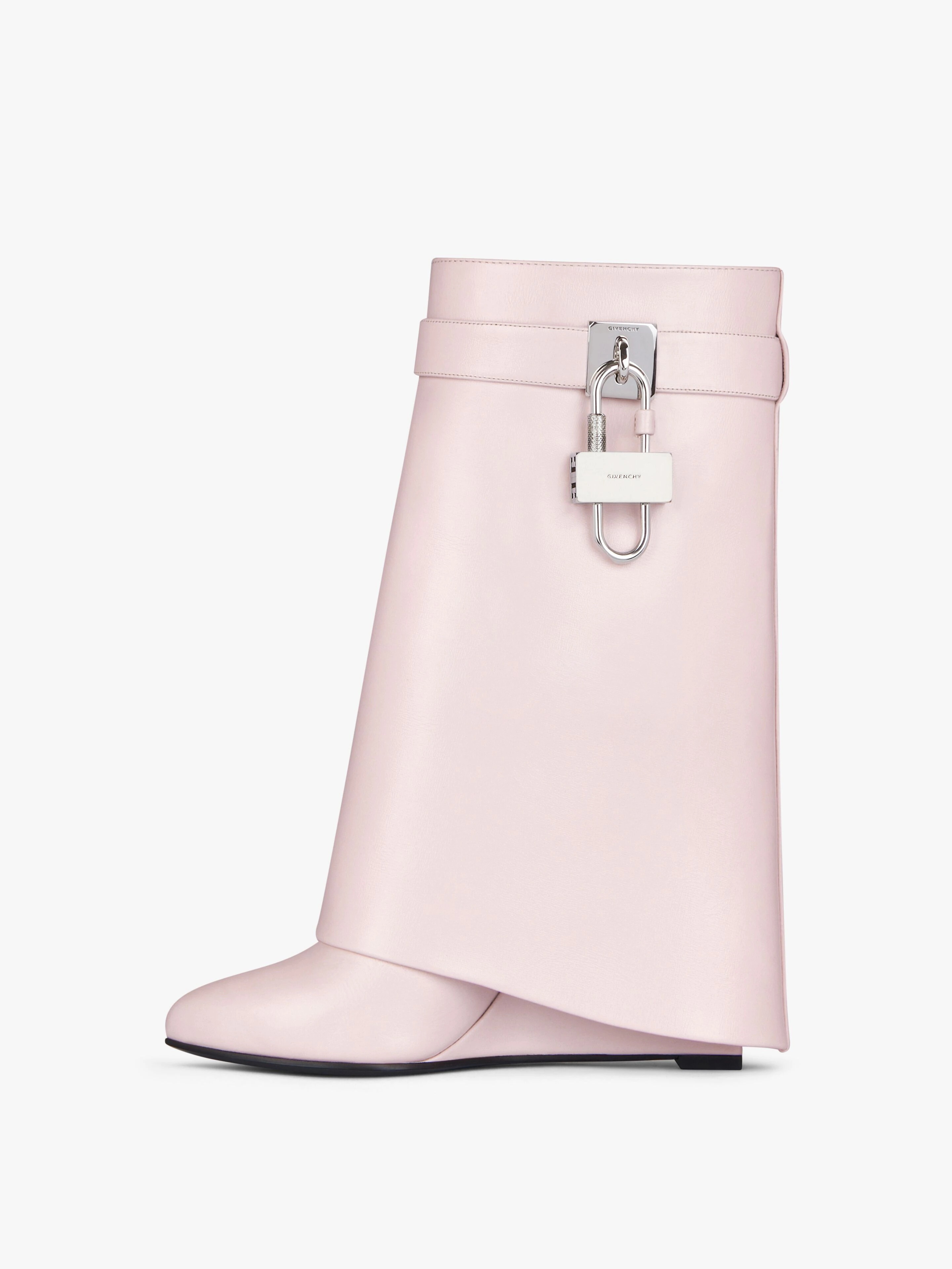 SHARK LOCK ANKLE BOOTS IN LEATHER - 4