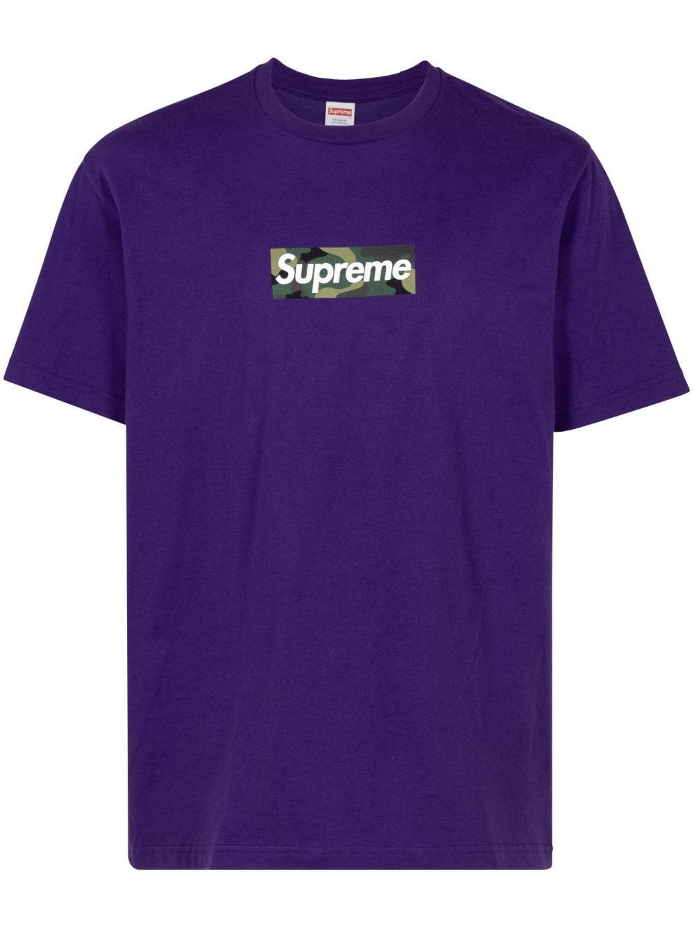 box logo cotton T-shirt - 1