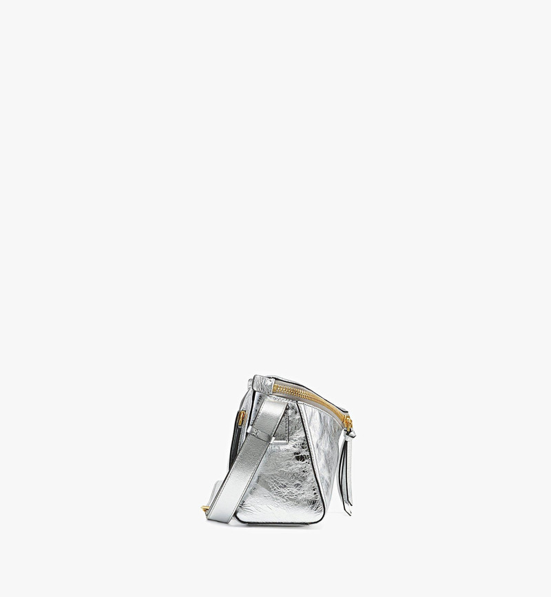 Diamant 3D Shoulder Bag in Metallic Calf Leather 4