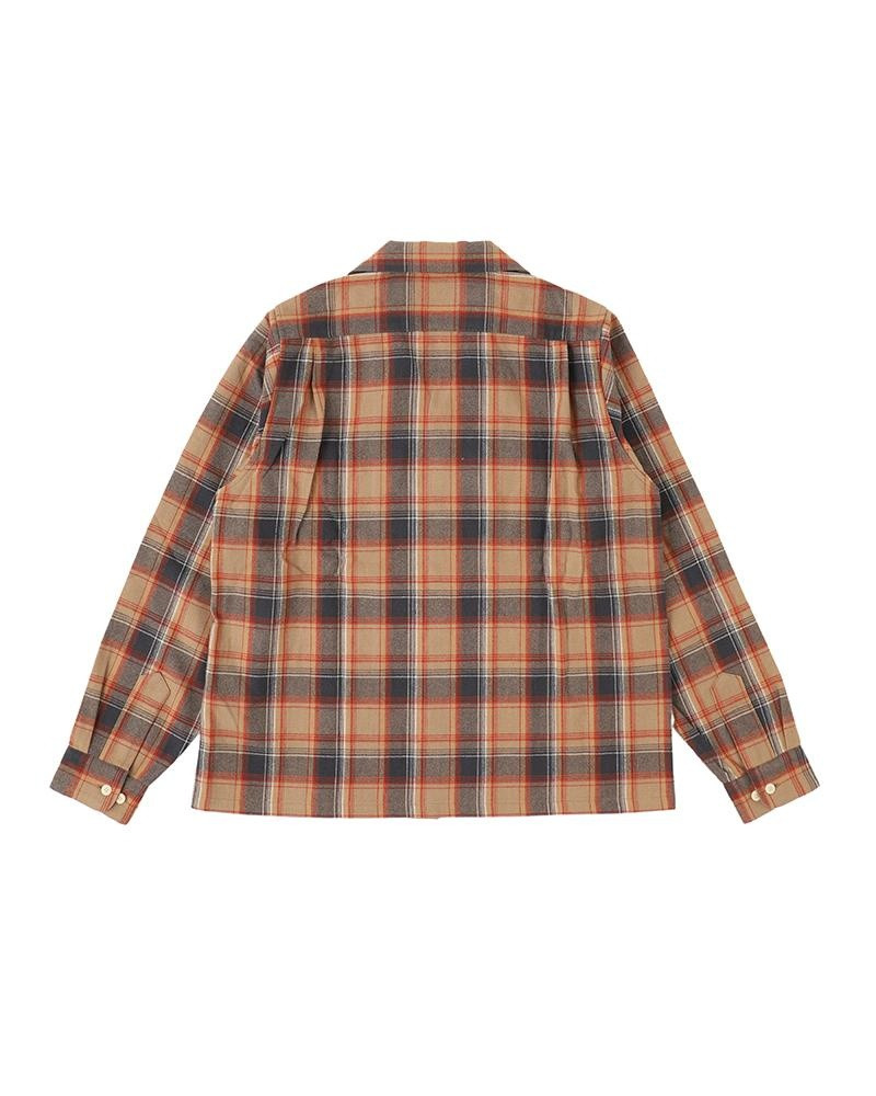 visvim BOOMER SHIRT CHECK L/S BEIGE outlook
