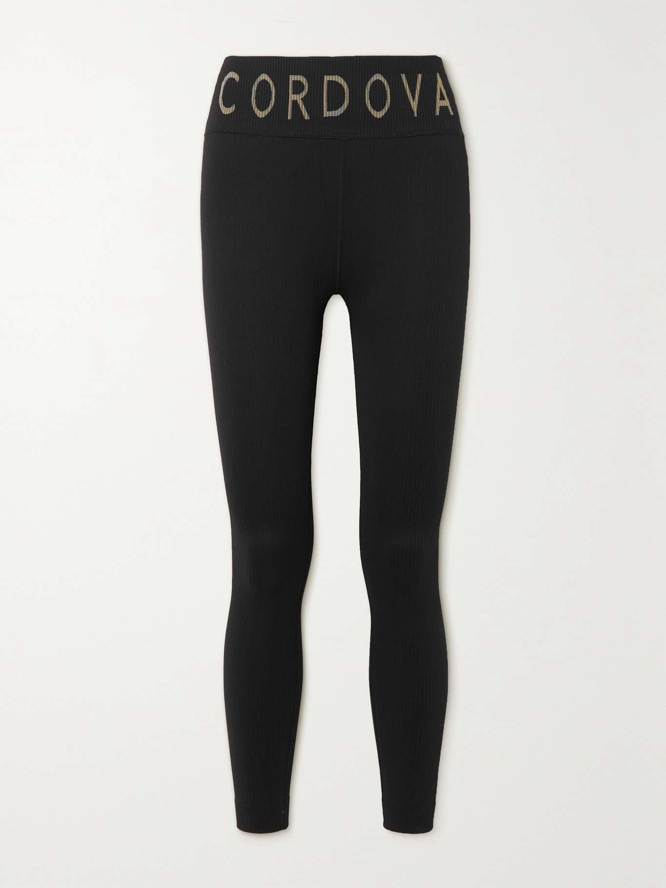 Ribbed thermal leggings Black - 1