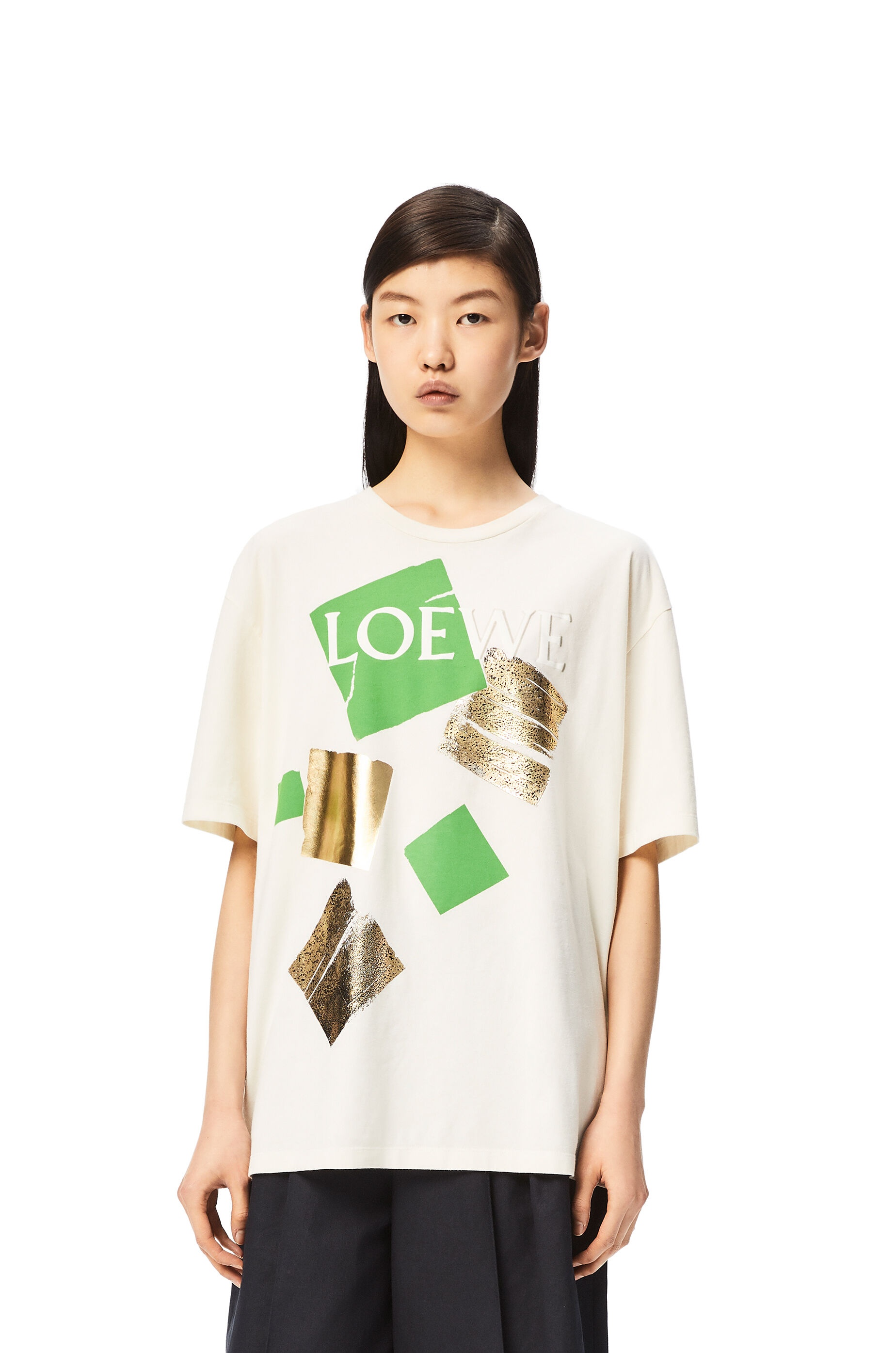 LOEWE squares T-shirt in cotton - 3