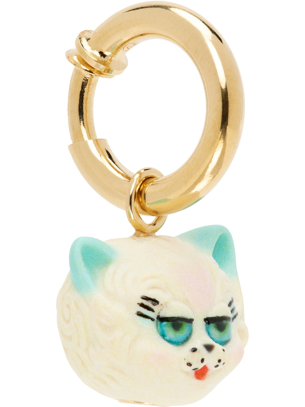 'Le Chat De La Maison' Clip-On Single Earring - 2