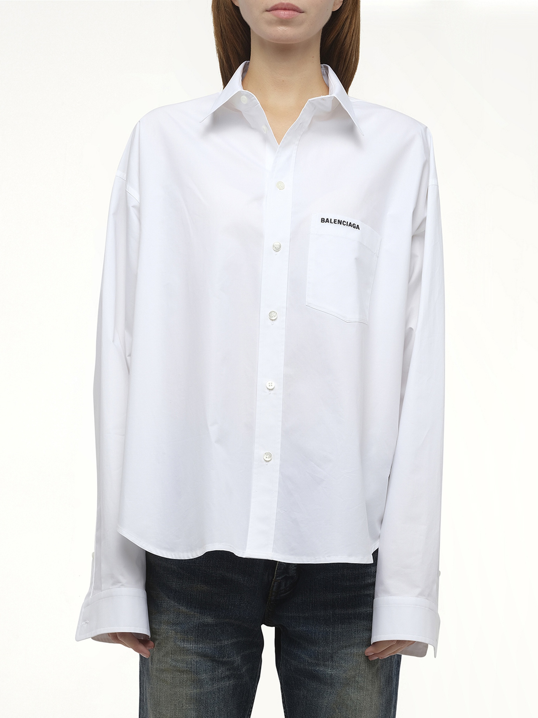 Regenerative Cotton Regular Shirt in White - 1