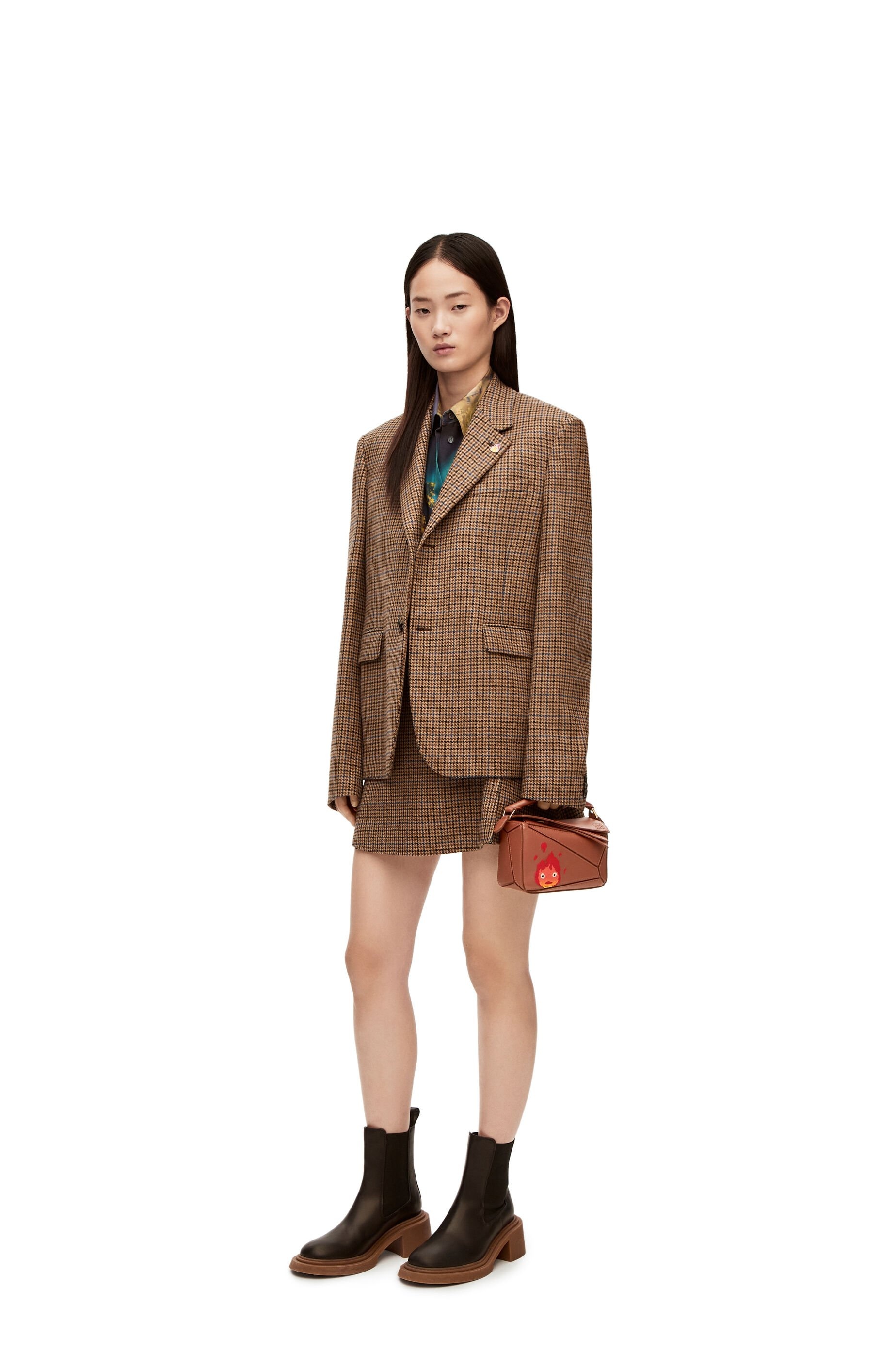 Calcifer mini Puzzle bag in satin calfskin - 9