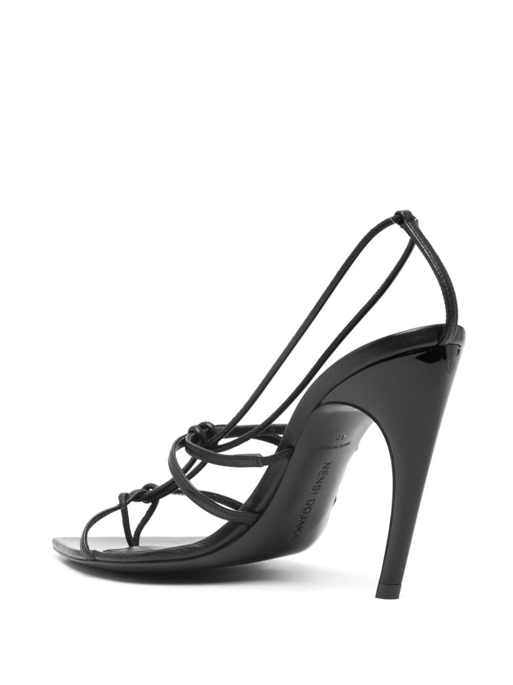 100mm leather sandals - 3