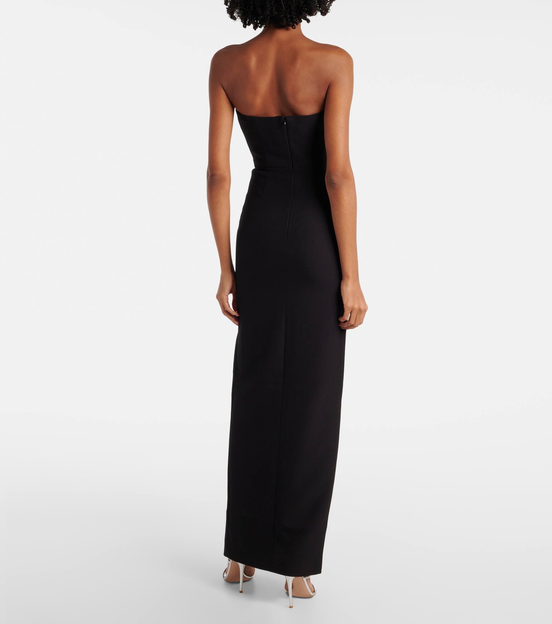 Strapless crêpe gown - 3