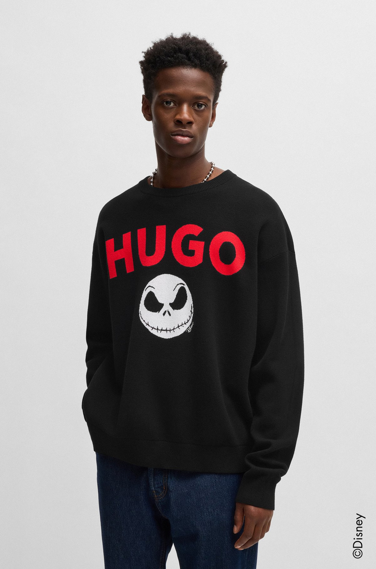 HUGO X DISNEY'S THE NIGHTMARE BEFORE CHRISTMAS LOGO SWEATER - 2