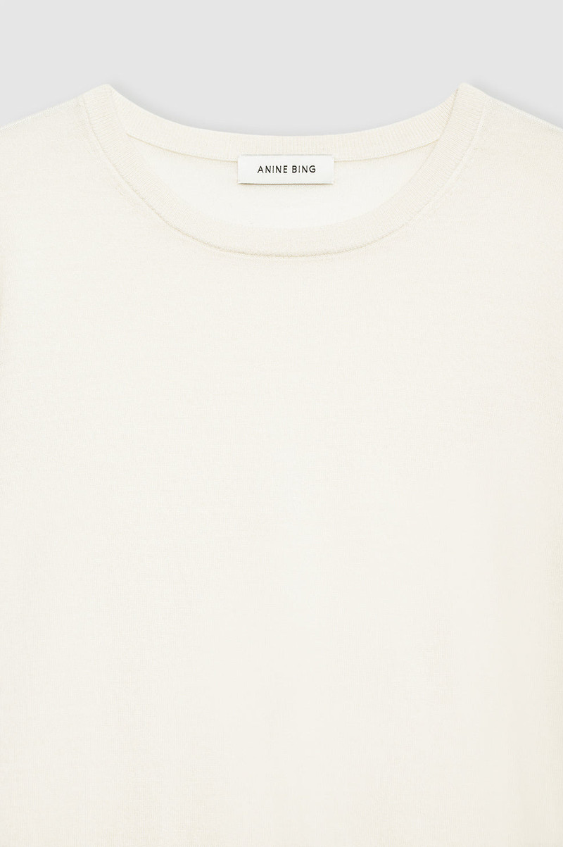 Moni Crop Sweater - Ivory 4