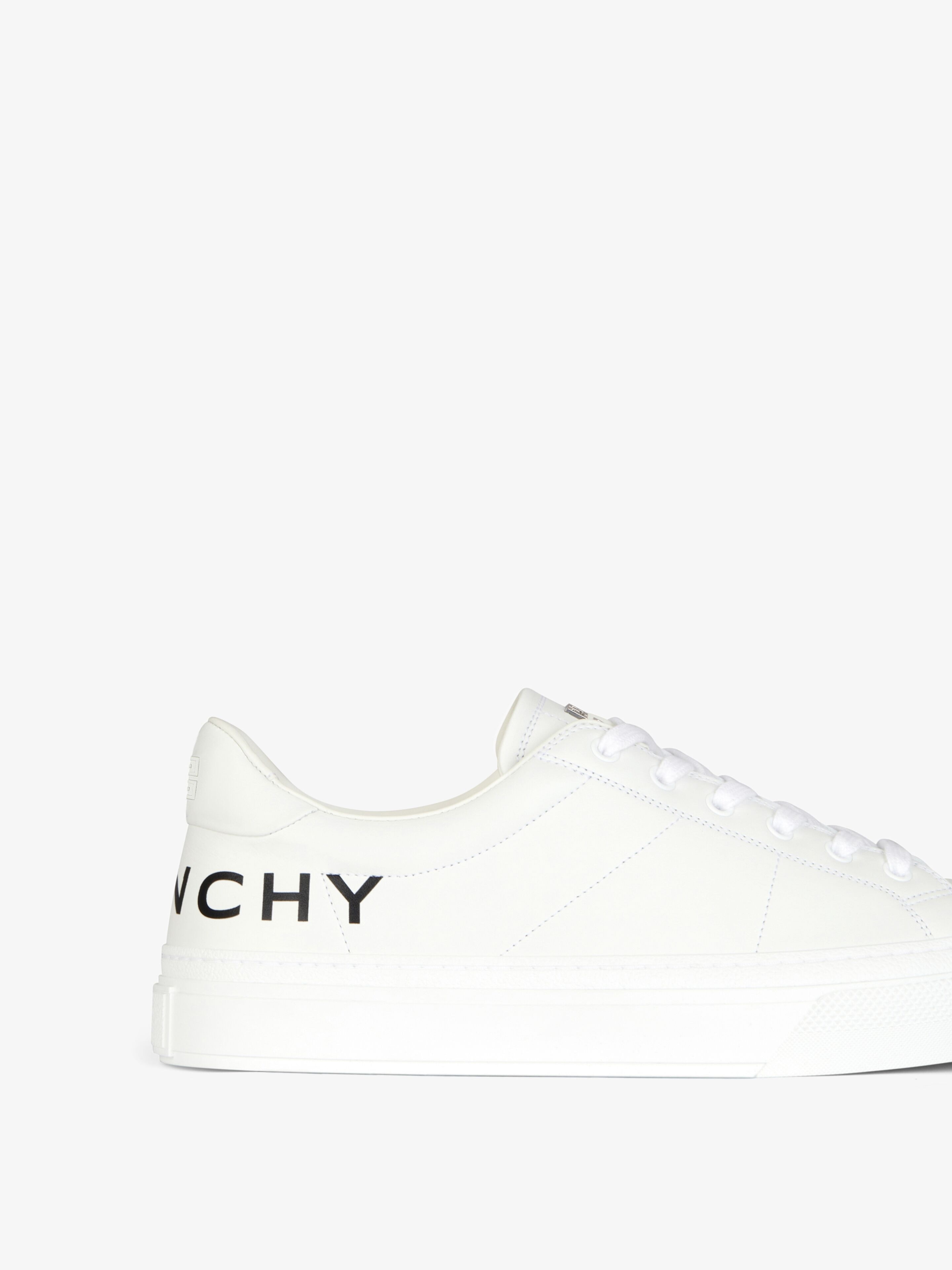 CITY SPORT SNEAKERS IN LEATHER WITH PRINTED GIVENCHY LOGO - 6