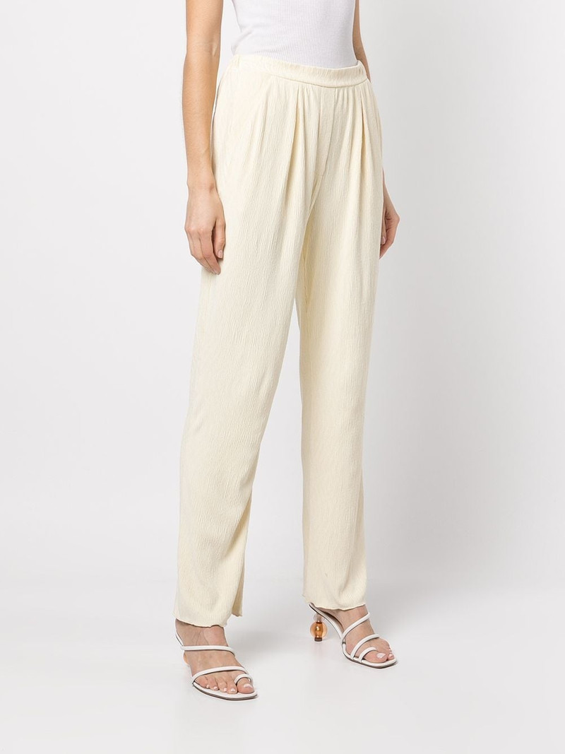 plissÃ© straight-leg trousers 3