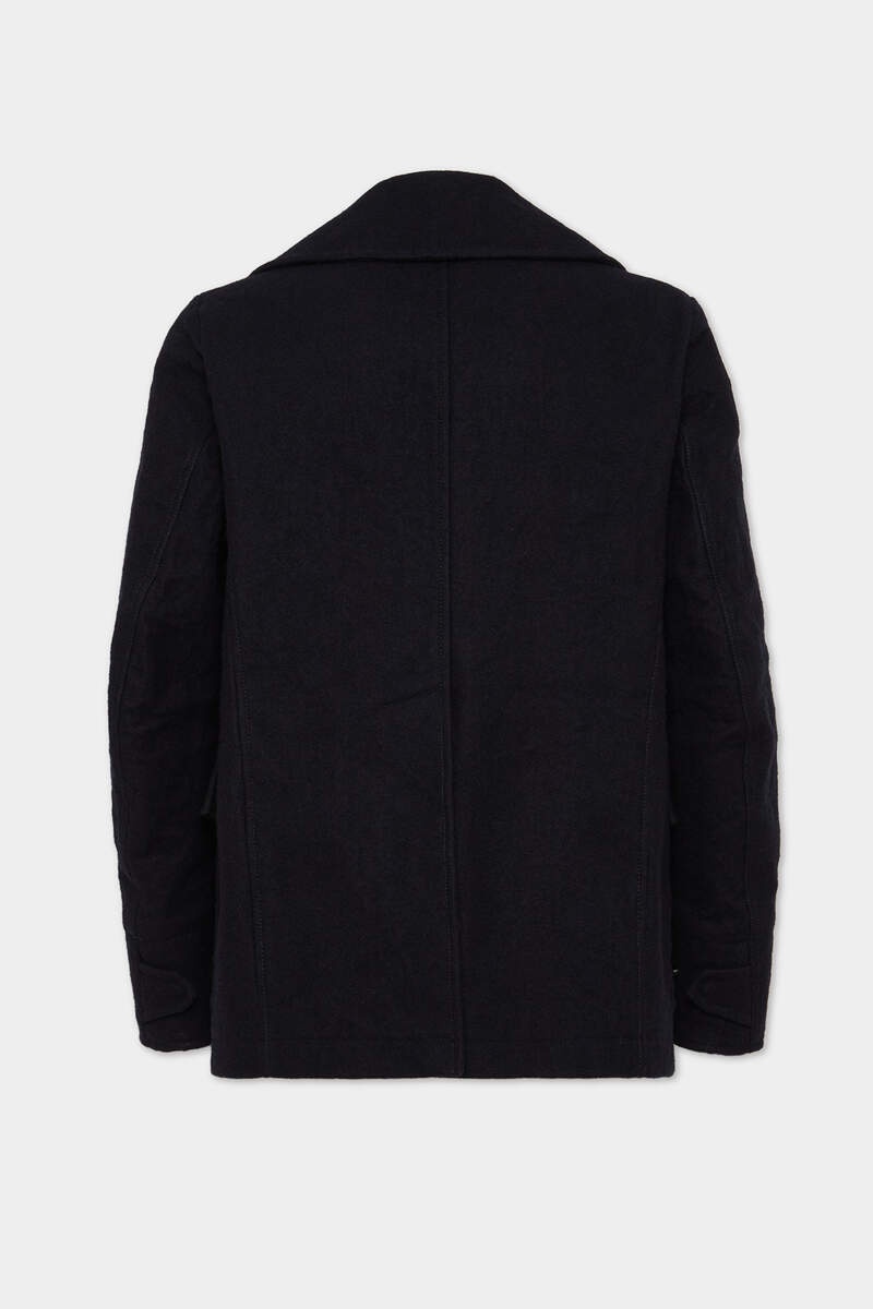 FELTED WOOL PEACOAT - 2