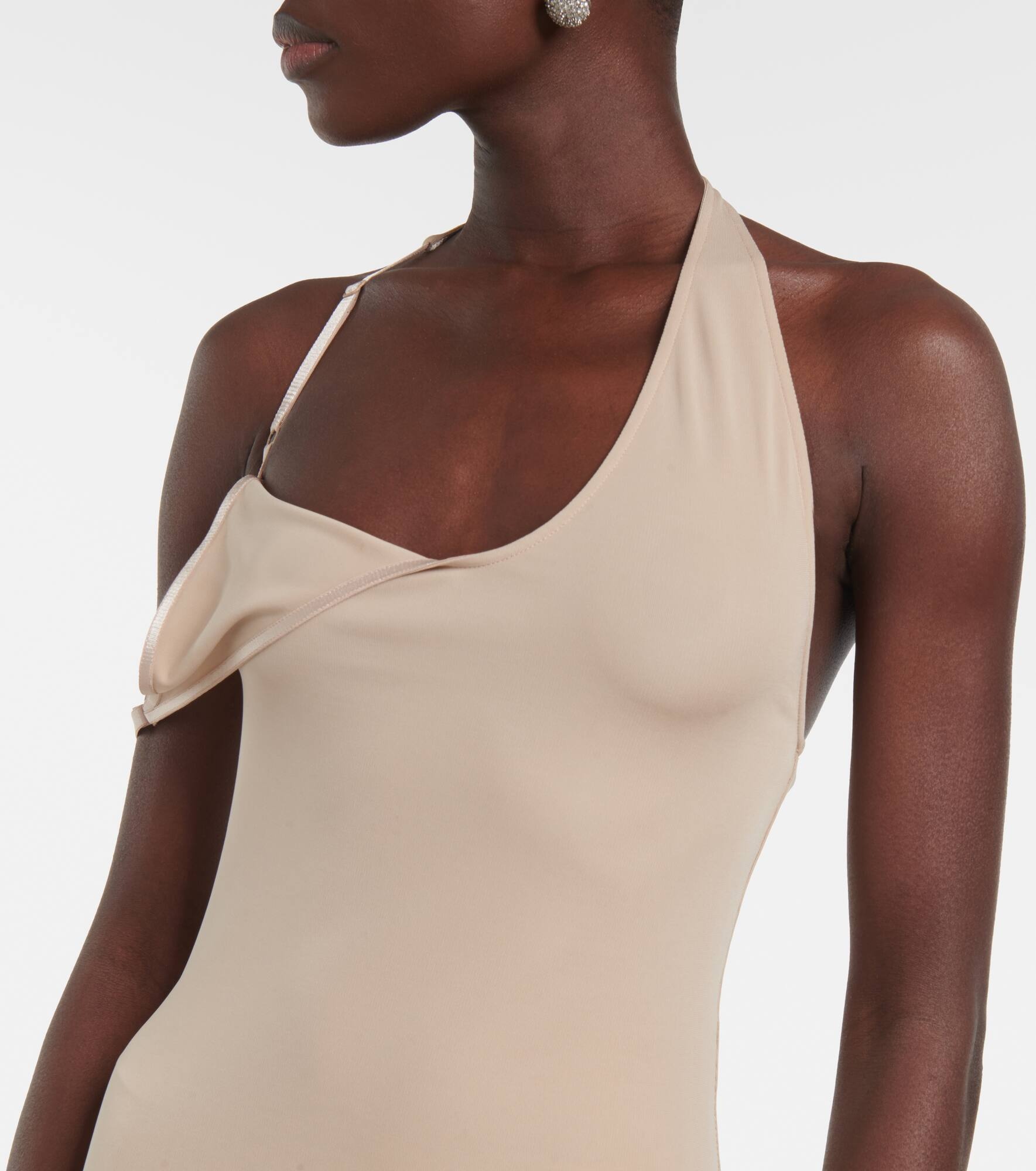 Undressed asymmetrical midi dress - 4