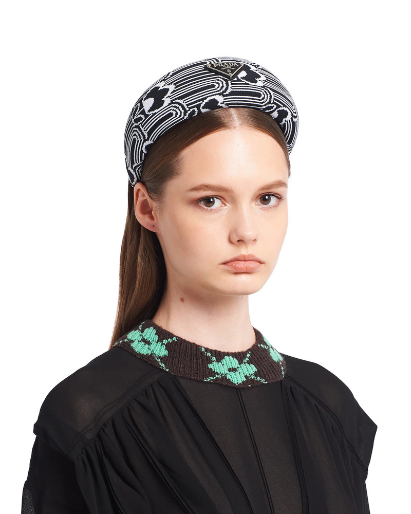 Prada Jacquard knit headband outlook