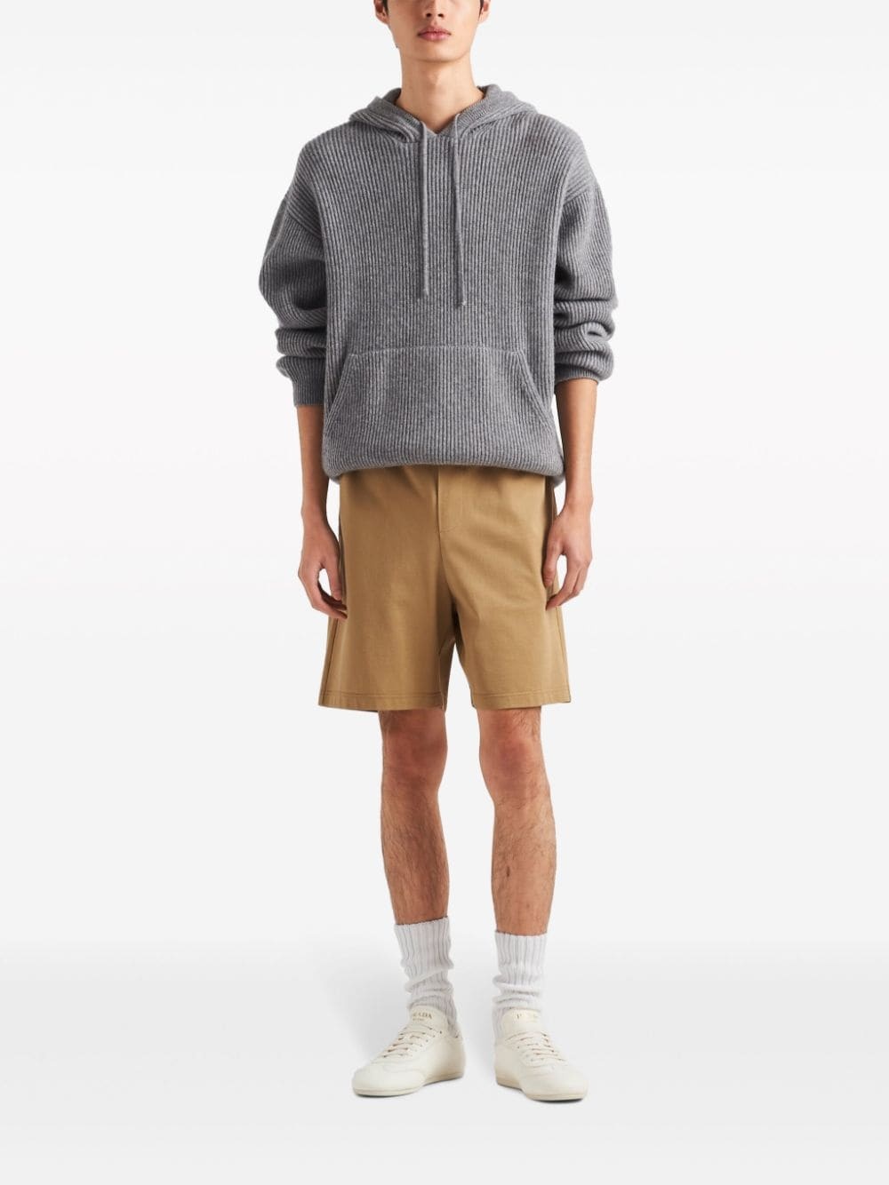 drawstring cashmere hoodie - 2