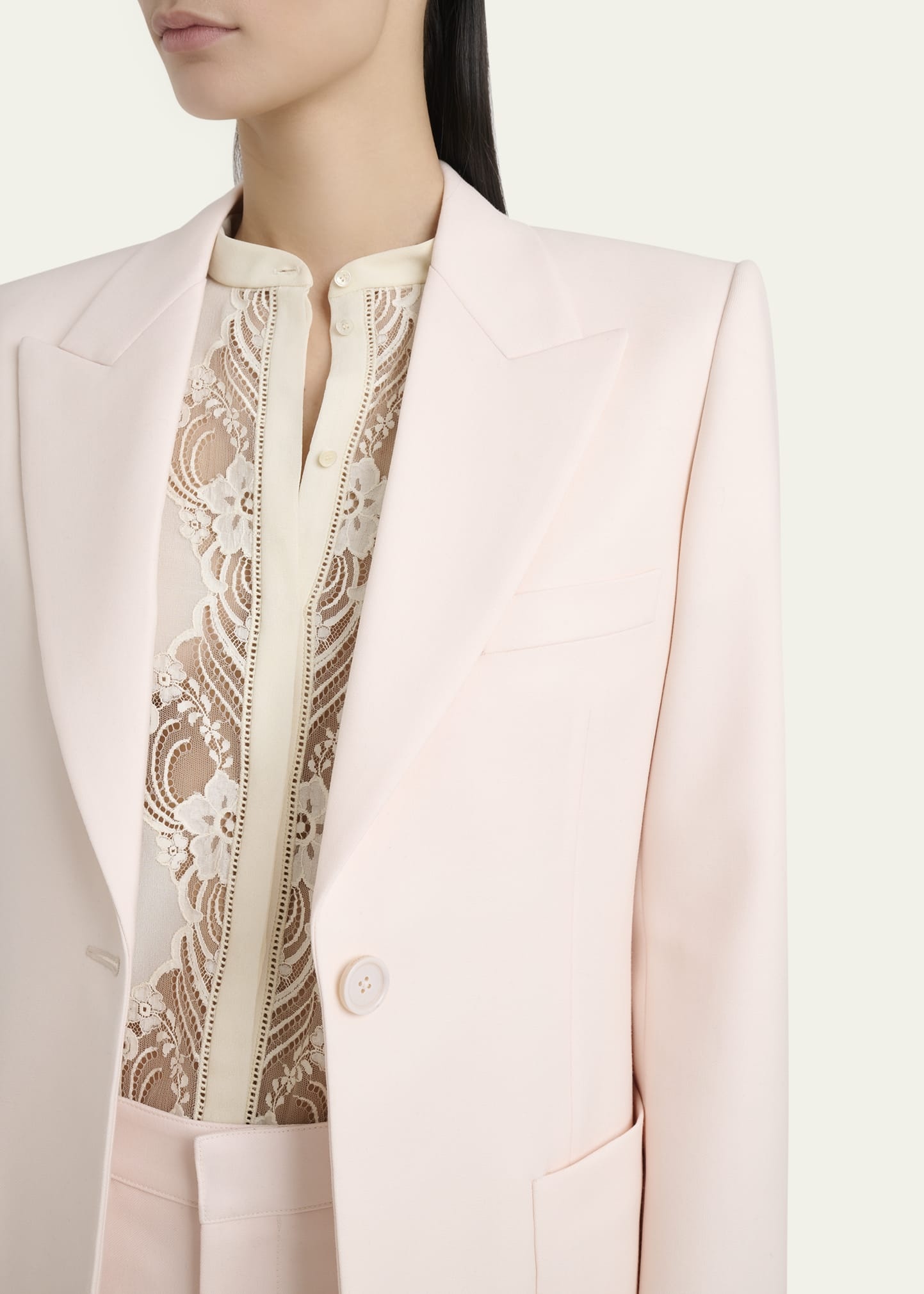 Single-Breasted Tailored Jacket - 5