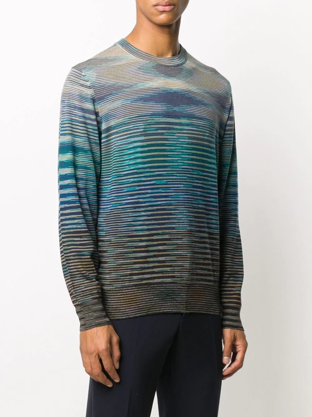 stripe knit jumper - 3