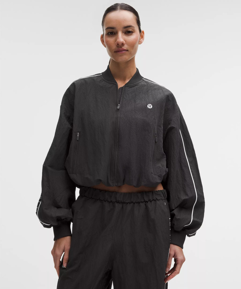 Crinkle Nylon Track Jacket *Wordmark 1