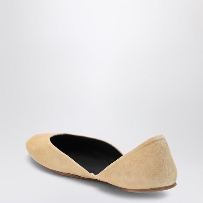 The Row THE ROW GEMMA BALLET SLIPPER BEIGE SUEDE - 5