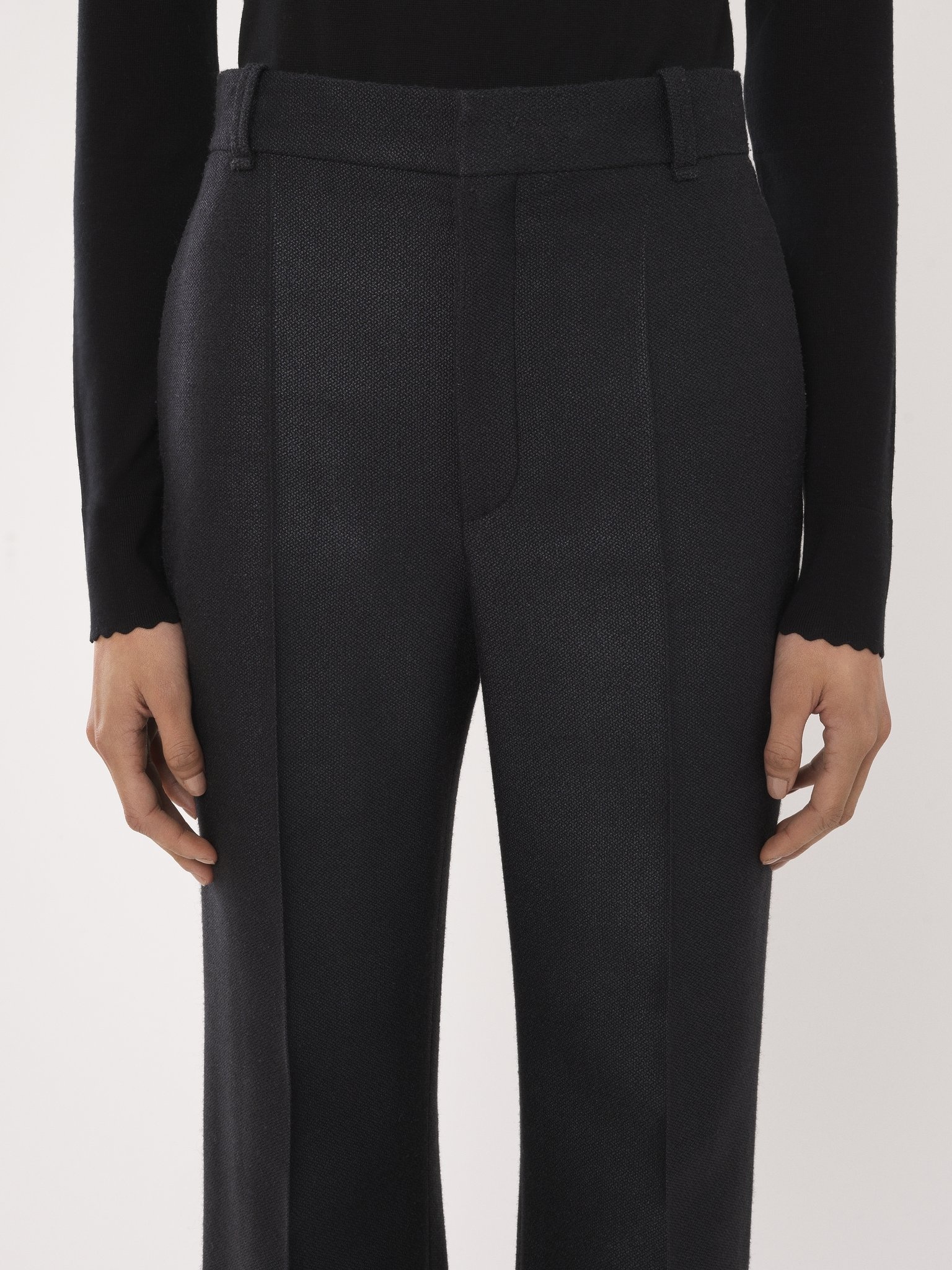 HIGH-WAISTED FLARE PANTS - 6