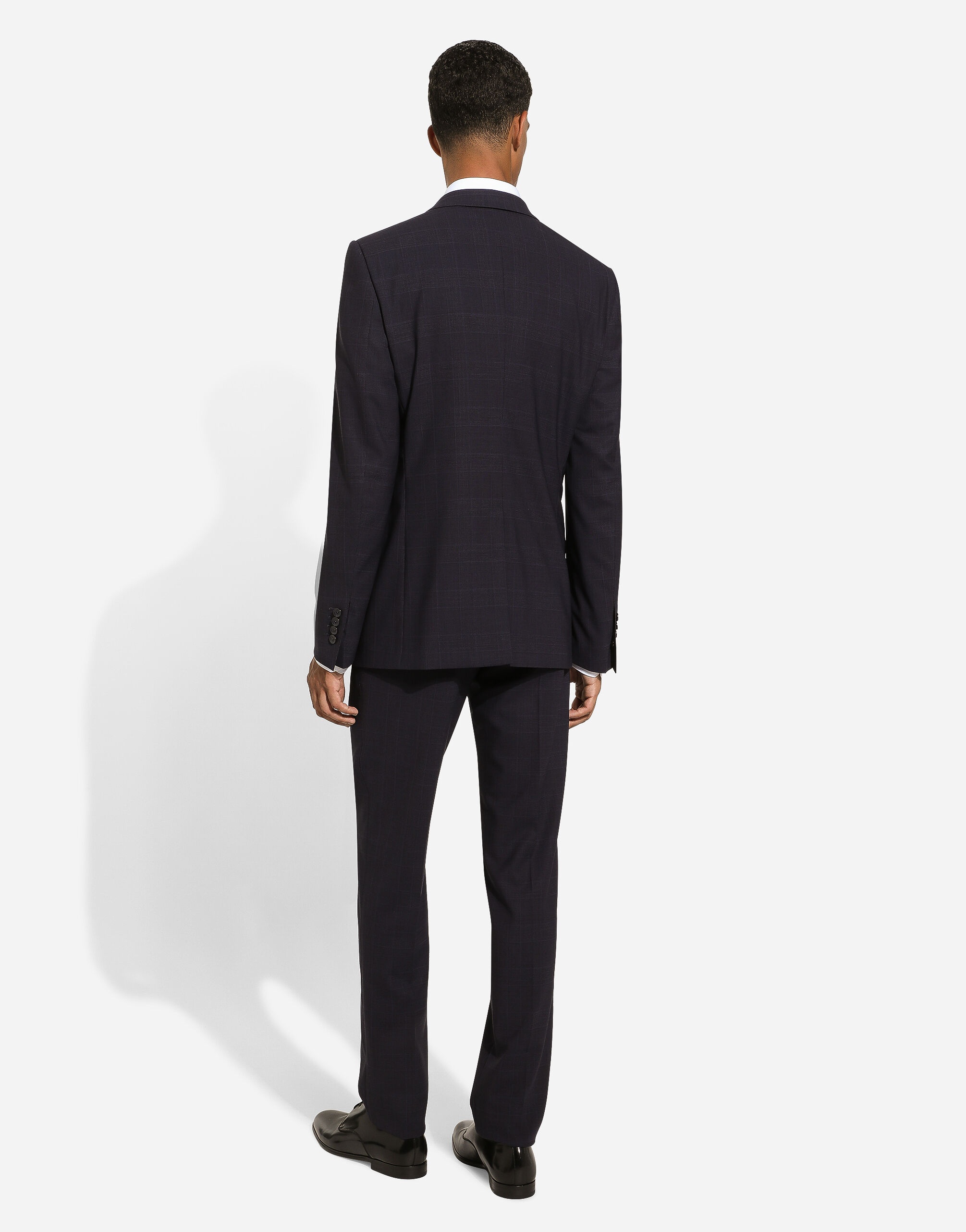 Single-breasted glen plaid Martini-fit suit - 3