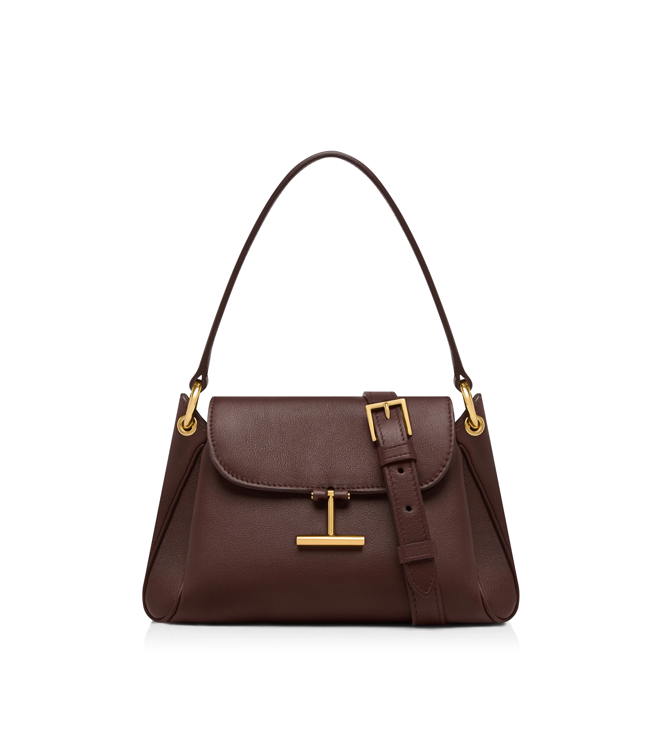 NATURAL GRAIN LEATHER TARA SMALL SHOULDER BAG - 1